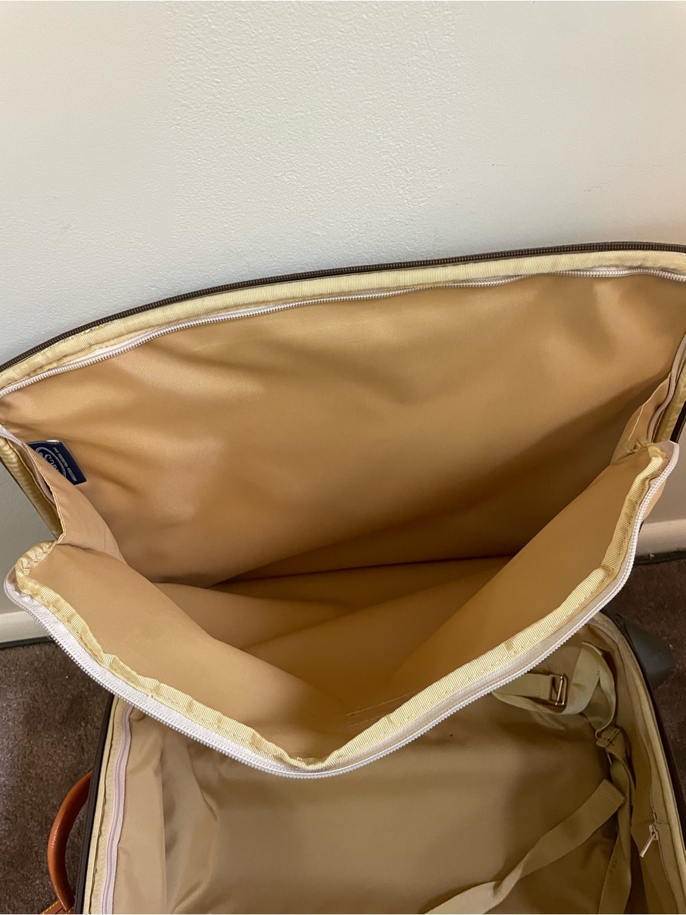 Bric's Dark Brown and Orange Carry-On Suitcase - Picture 10 of 16